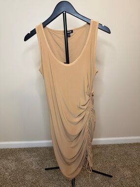 Express Tank Dress in Camel - M